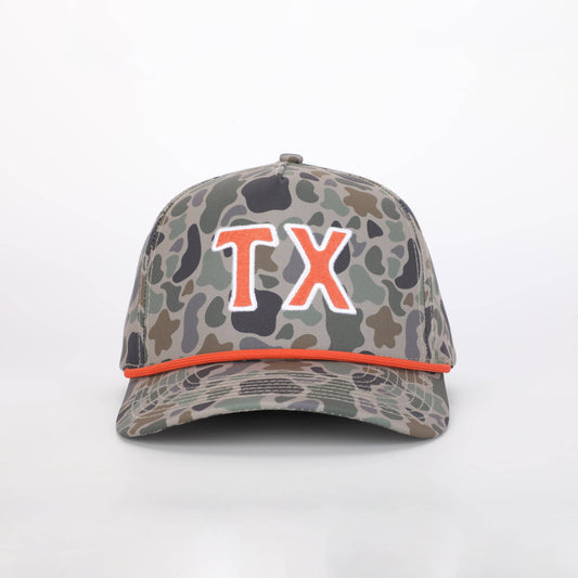 Cap - Texas / TX Hat in TexCamo™ & Austin Orange