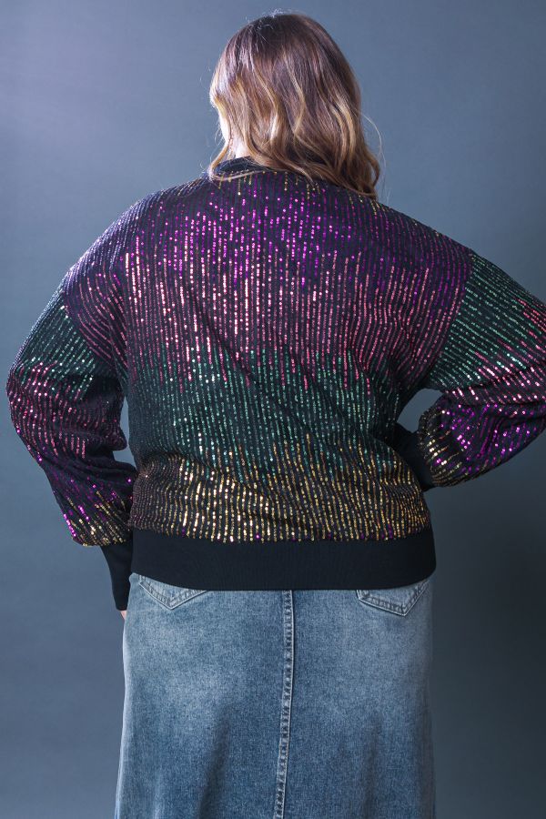 Sequin Bomber Jacket