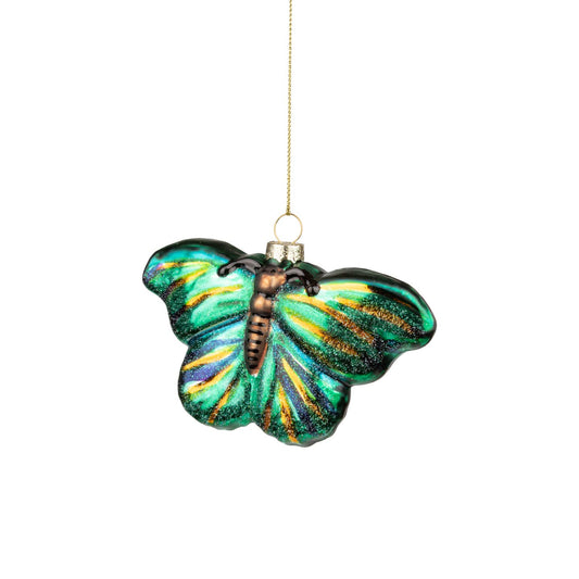 Glass Butterfly Ornament