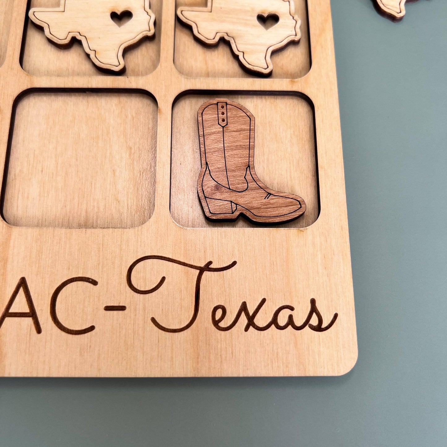 Texas State Gift - Tic-Tac-Toe TX Game