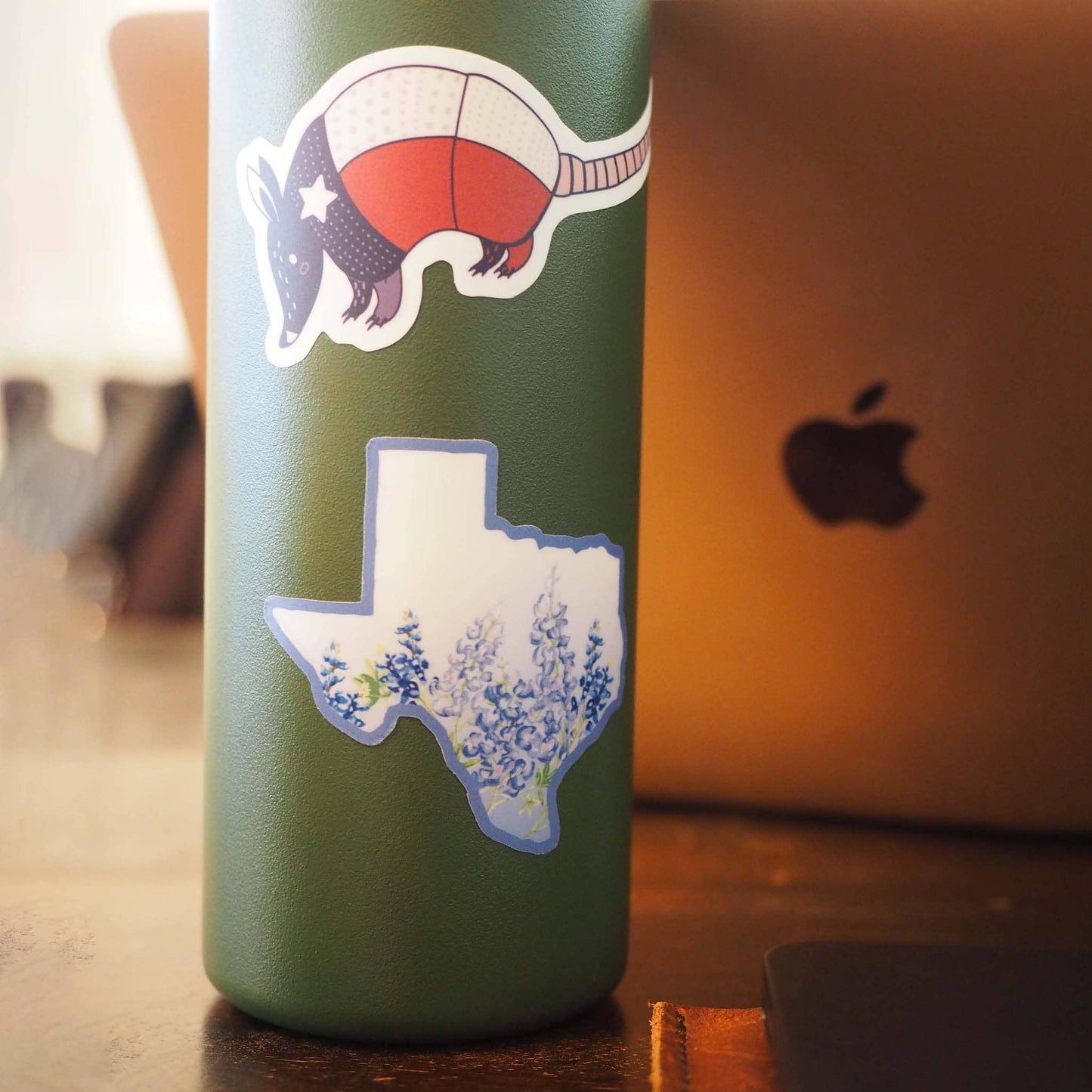 Sticker - Armadillo Texas Flag