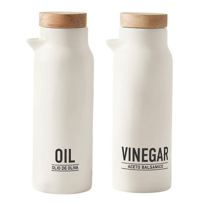 Oil and Vinegar Bottles - Matte