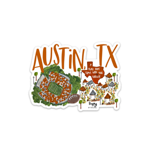 Austin TX/UT Sticker