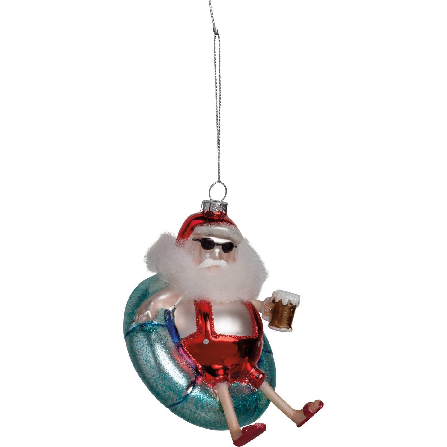 Glass Santa Floaty Ornament