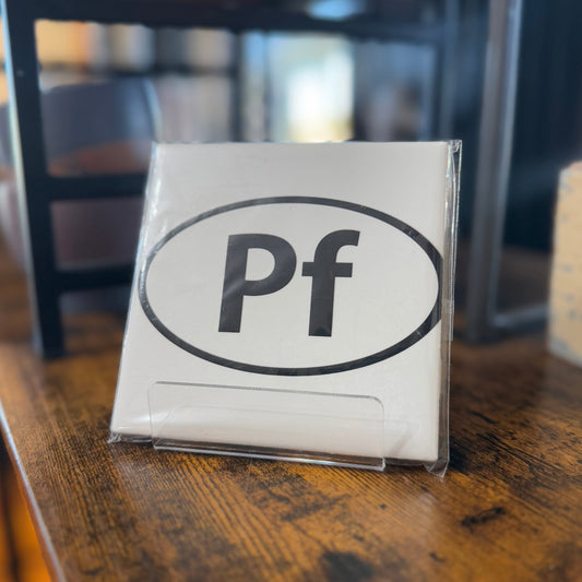 Coasters - Ceramic - Pf Initials