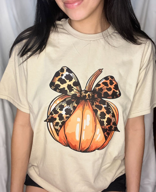 T- Shirt -Pumpkin Bow