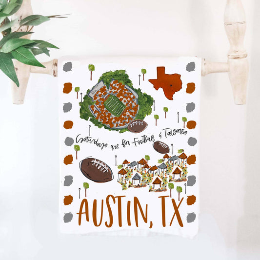 Austin, Tx/UT Tea Towel