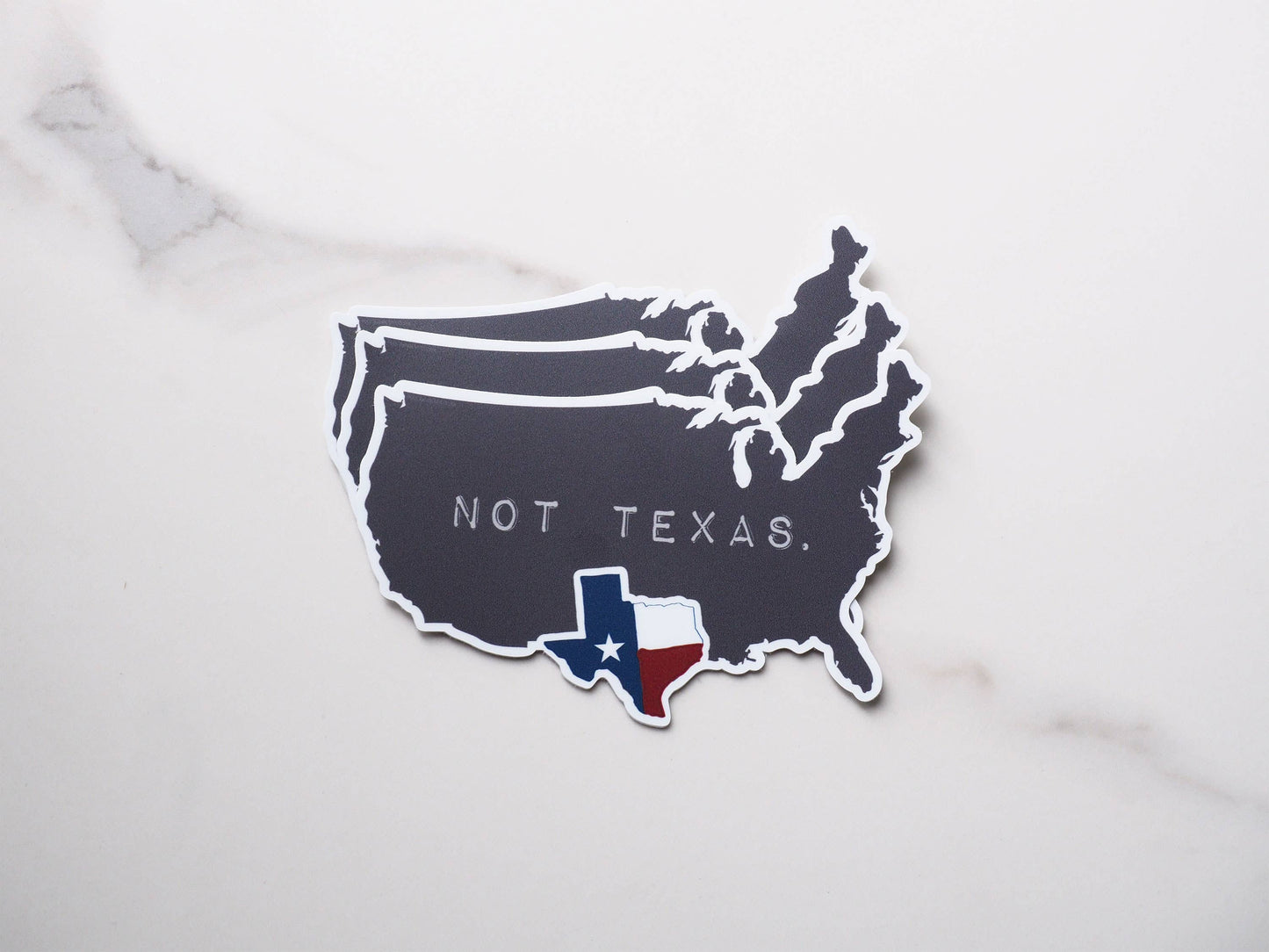 Sticker - Texas, Not Texas