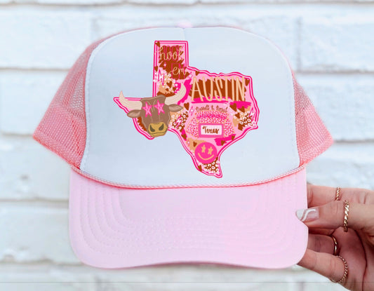 Trucker Hat - Preppy Texas Longhorns