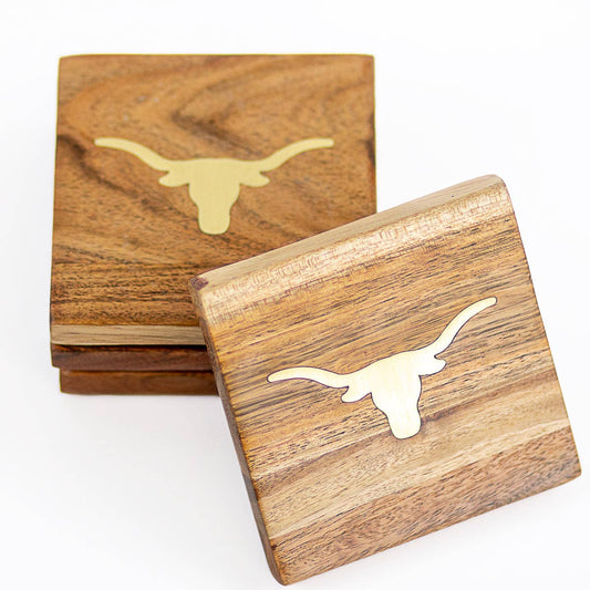 Longhorn Wood Coasters