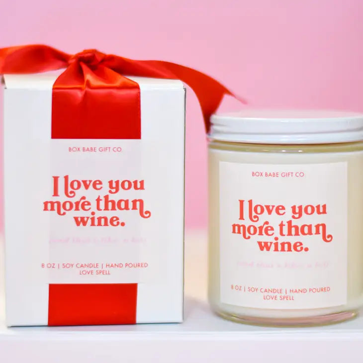'I love you' Boxed Candle