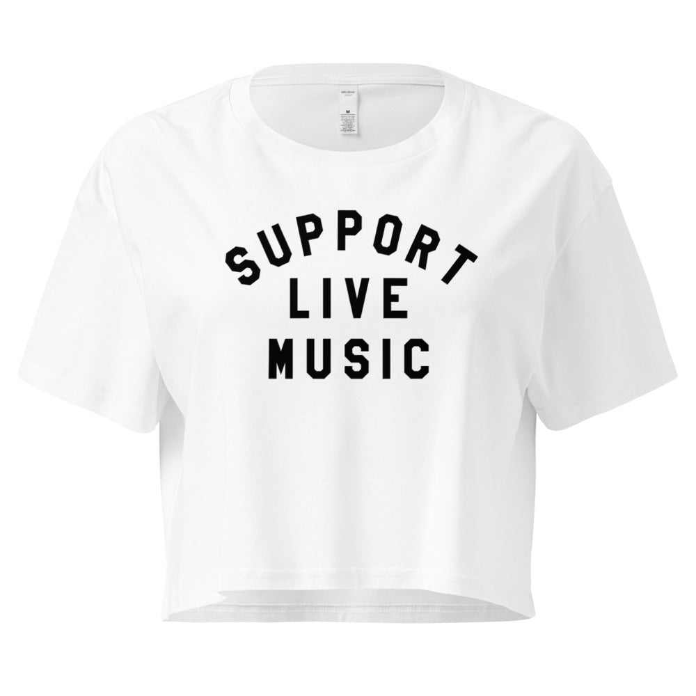 Support Live Music Crop Top