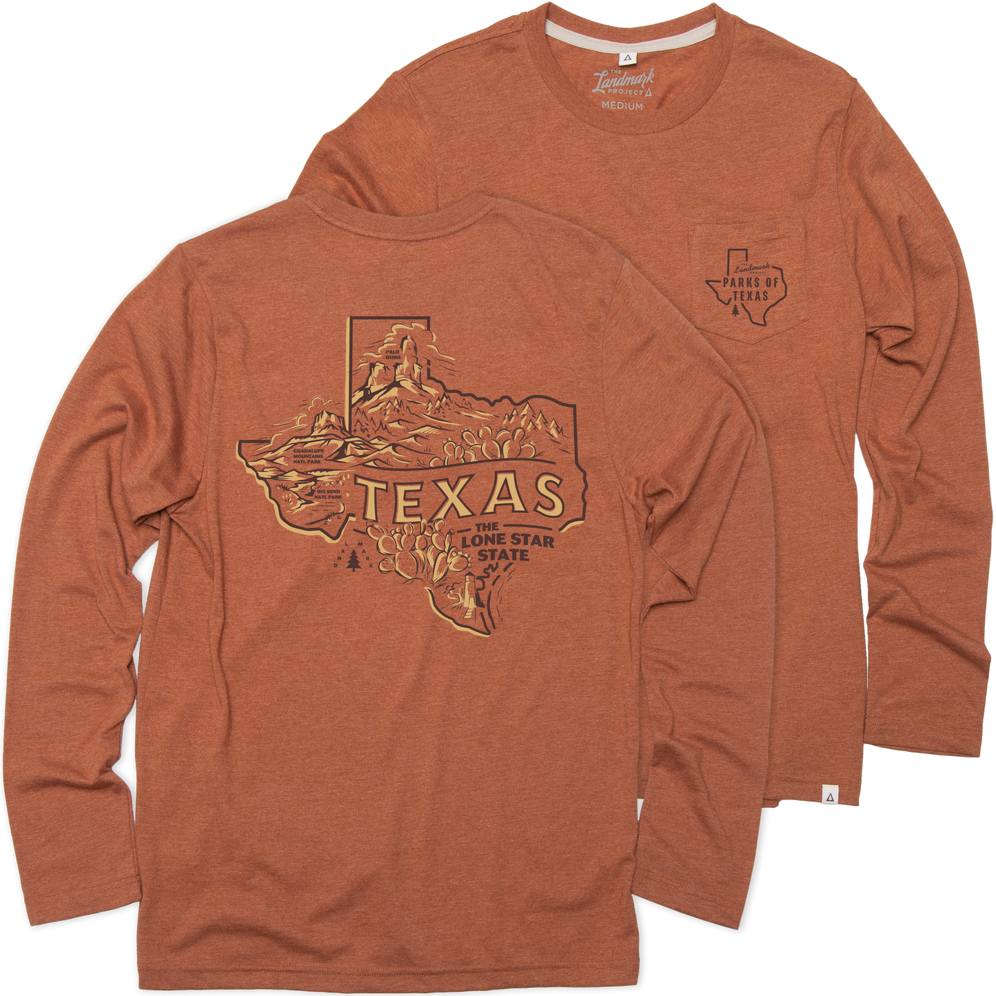 OEH T-Shirt - Explore Texas Long Sleeve Pocket