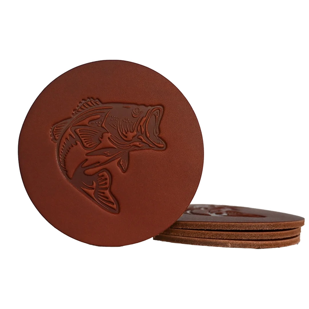 Coasters - Leather - Fish